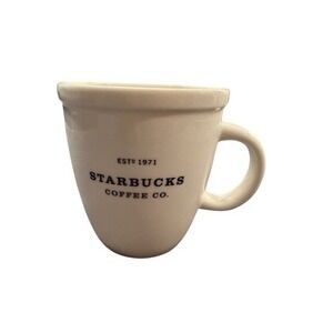Starbucks Vintage 2001 Barista Coffee Mug White Estd 1971 18 oz Collectible